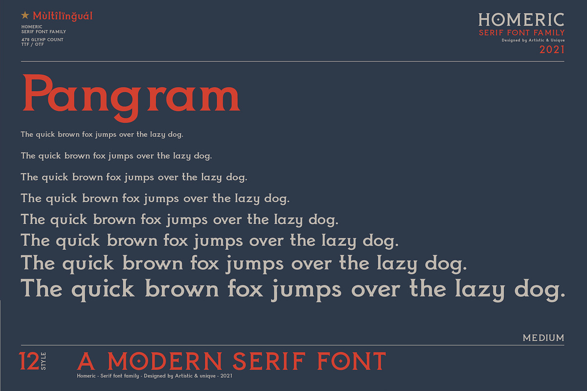 Homeric - Serif font Family, a Serif Font by Artistic & Unique (Photo 13 of 13)