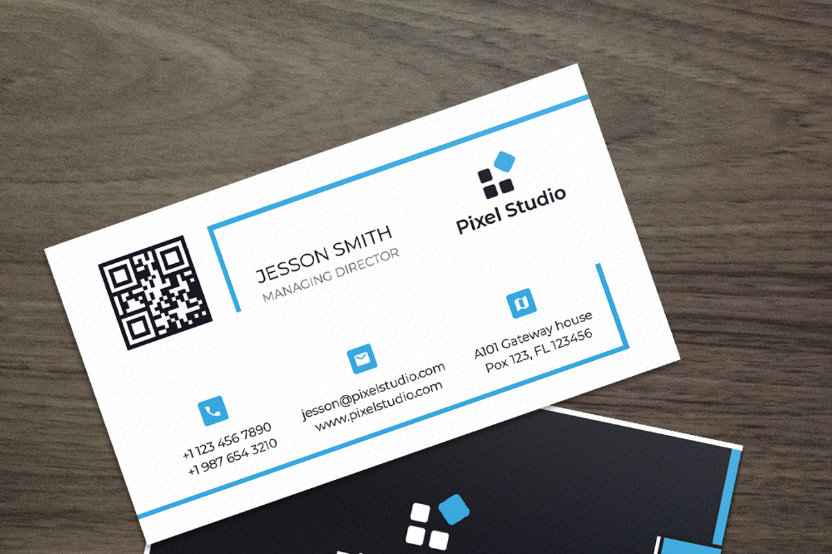 Simple Business Card, a Business Card Template by Peer Forest (Photo 3 of 3)