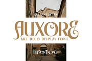 Auxore – Art Deco Display Font, a Serif Font by overlaytemplates (Thumbnail 1 of 5)