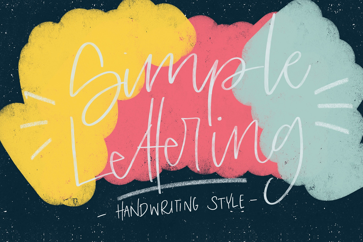 Simple Lettering Brushset, a Brush Add-On by michalhirt (Photo 1 of 7)