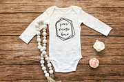 Baby Clothing Mockup Bundle, an Apparel Mockup by Affinity Grove (Thumbnail 5 of 11)