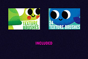 60 Vector Texture Brushes, a Brush Add-On by Skylars Art Supplies (Thumbnail 7 of 8)