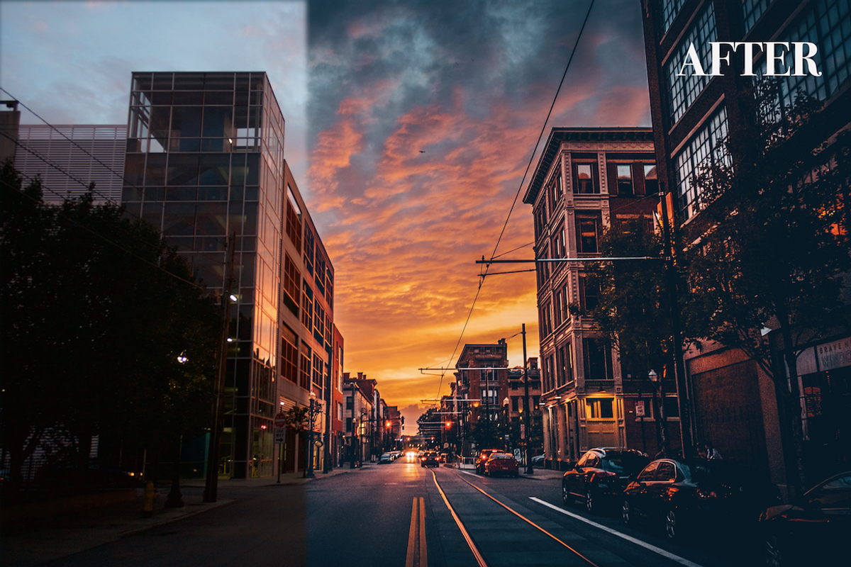 Fire in the Street Lightroom Preset