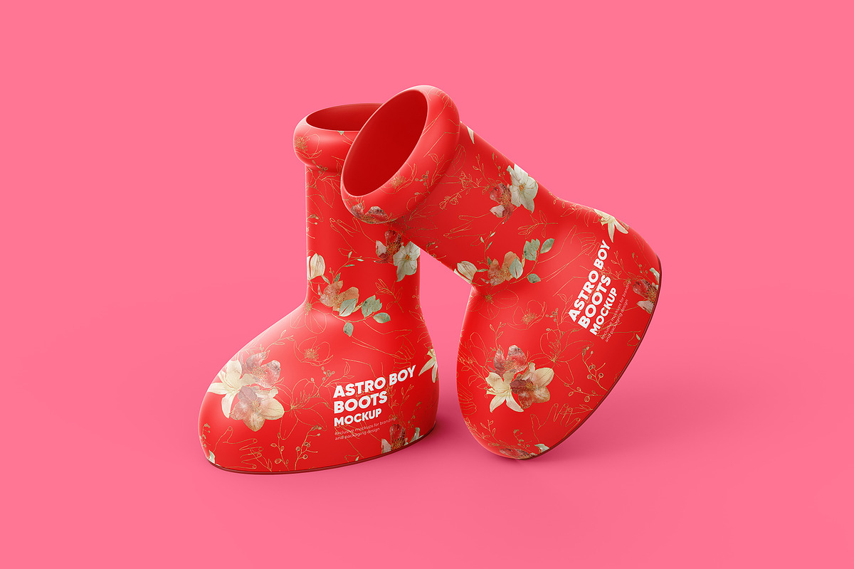 Astro Boy Boots Mockup - 2 PSD, a Product Mockup by easymock (Photo 6 of 10)