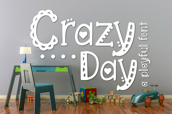 Crazy Day A Playful Font preview 2