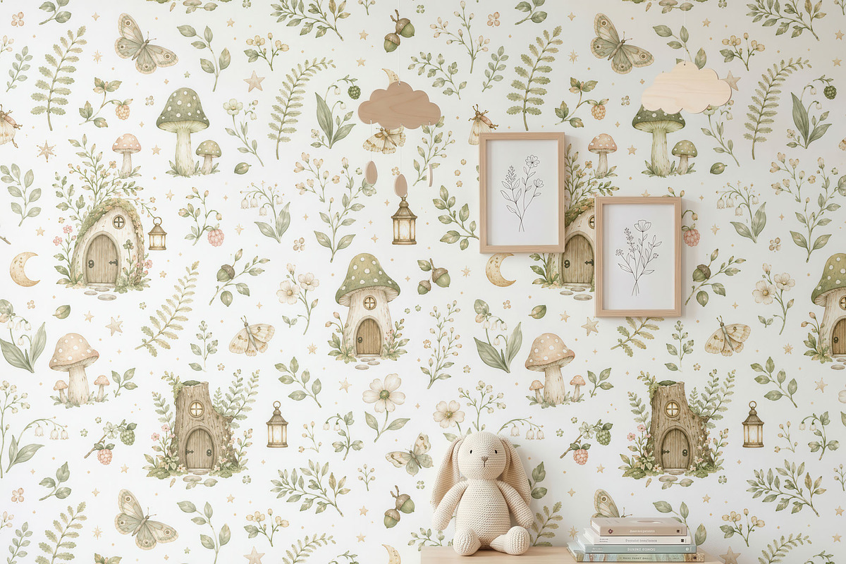 Nursery Wallpaper Mockup PSD, a Household Mockup by 1001 mockups (Photo 7 of 10)