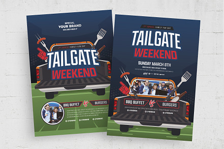 Tailgate Football Party Flyer, a Flyer Template by BrandPacks