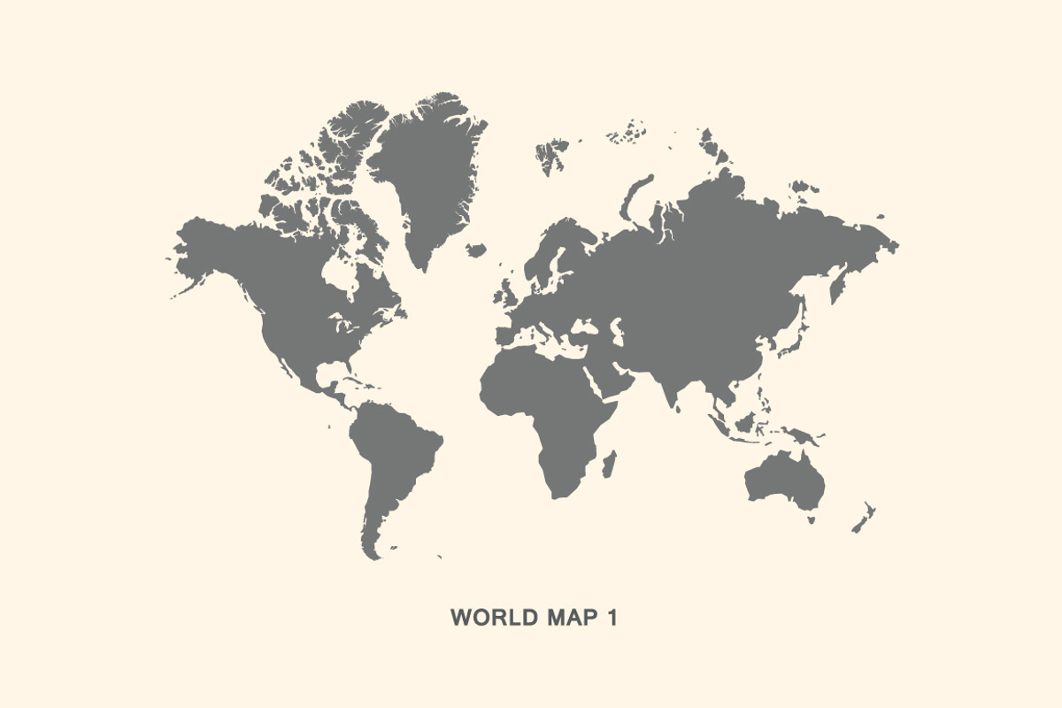 Set world maps. Dotted & silhouette, an Illustration by alekseiderin (Photo 2 of 8)