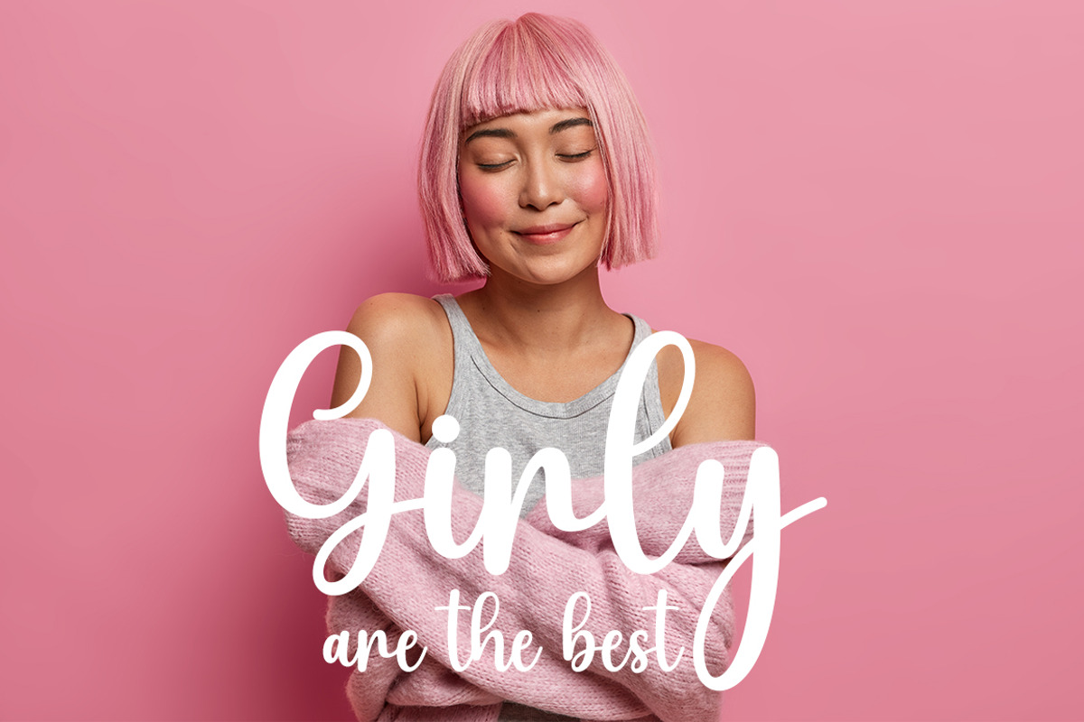 Girly, a Handwritten Font by DN Creative (Photo 5 of 7)