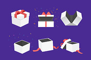 gift box and present icons set, a Decorative Illustration by Design Present (Thumbnail 2 of 3)