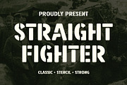 Straight Fighter, a Sans Serif Font by Arterfak Project (Thumbnail 1 of 13)