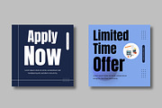 Job Hiring Social Media Post, a Social Media Template by MightyDesign (Thumbnail 4 of 8)