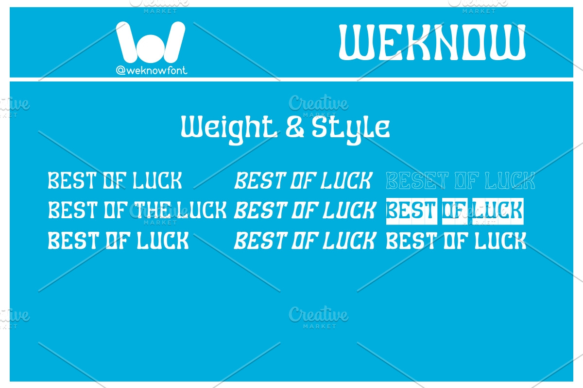 Best of Luck font, a Font by weknow (Photo 6 of 8)