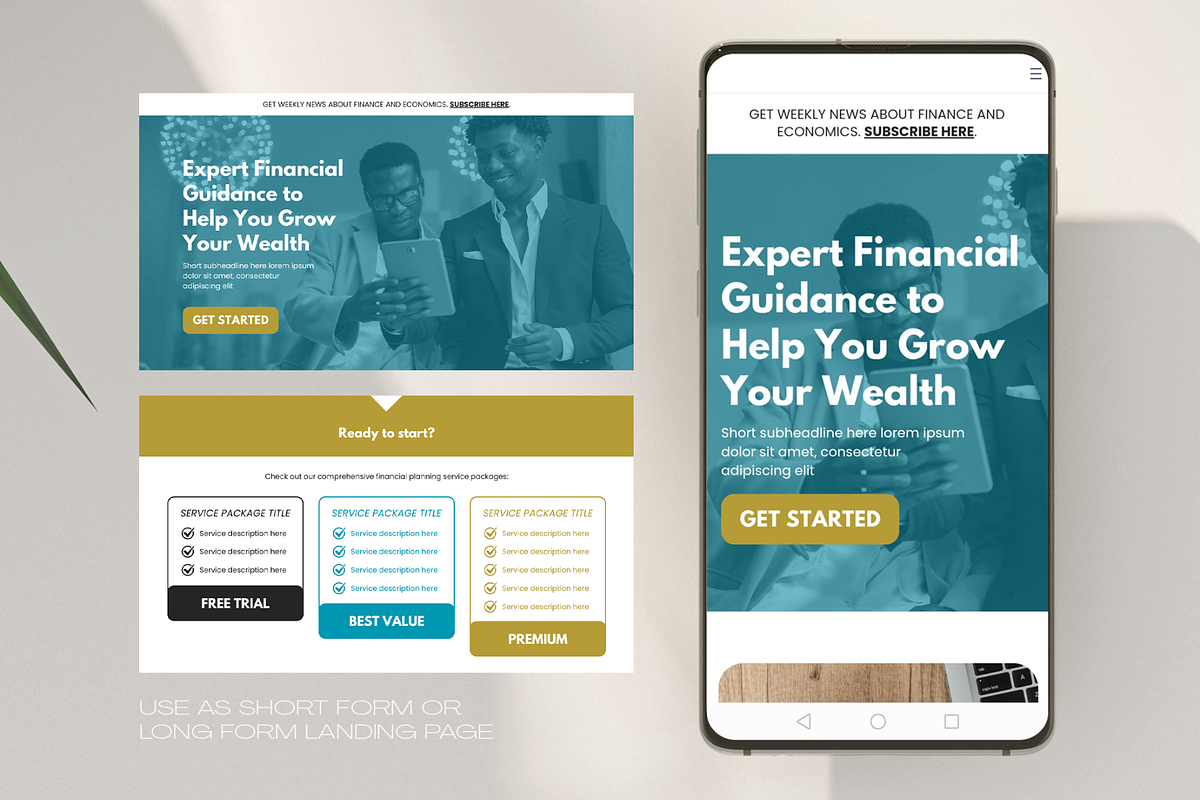 Finance Sales Page, a Landing Page Template by Creatif Foundry (Photo 5 of 7)