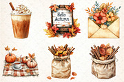 Autumn Collection Clipart Bundle, an Illustration by DreamCafeArt (Thumbnail 2 of 5)
