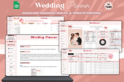 Spreadsheet Wedding Planner Template, a Templates & Theme by bellaROSEworkshop (Thumbnail 1 of 6)