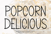 Popcorn Delicious, a Sans Serif Font by FreshTypeINK (Thumbnail 1 of 7)