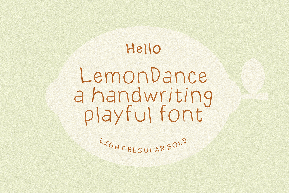 Lemon Dance Handwriting, a Handwritten Font by 24Design Studios (Photo 1 of 7)