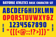 Batforge Athletics - College Font, a Sans Serif Font by Roams Type (Thumbnail 2 of 6)