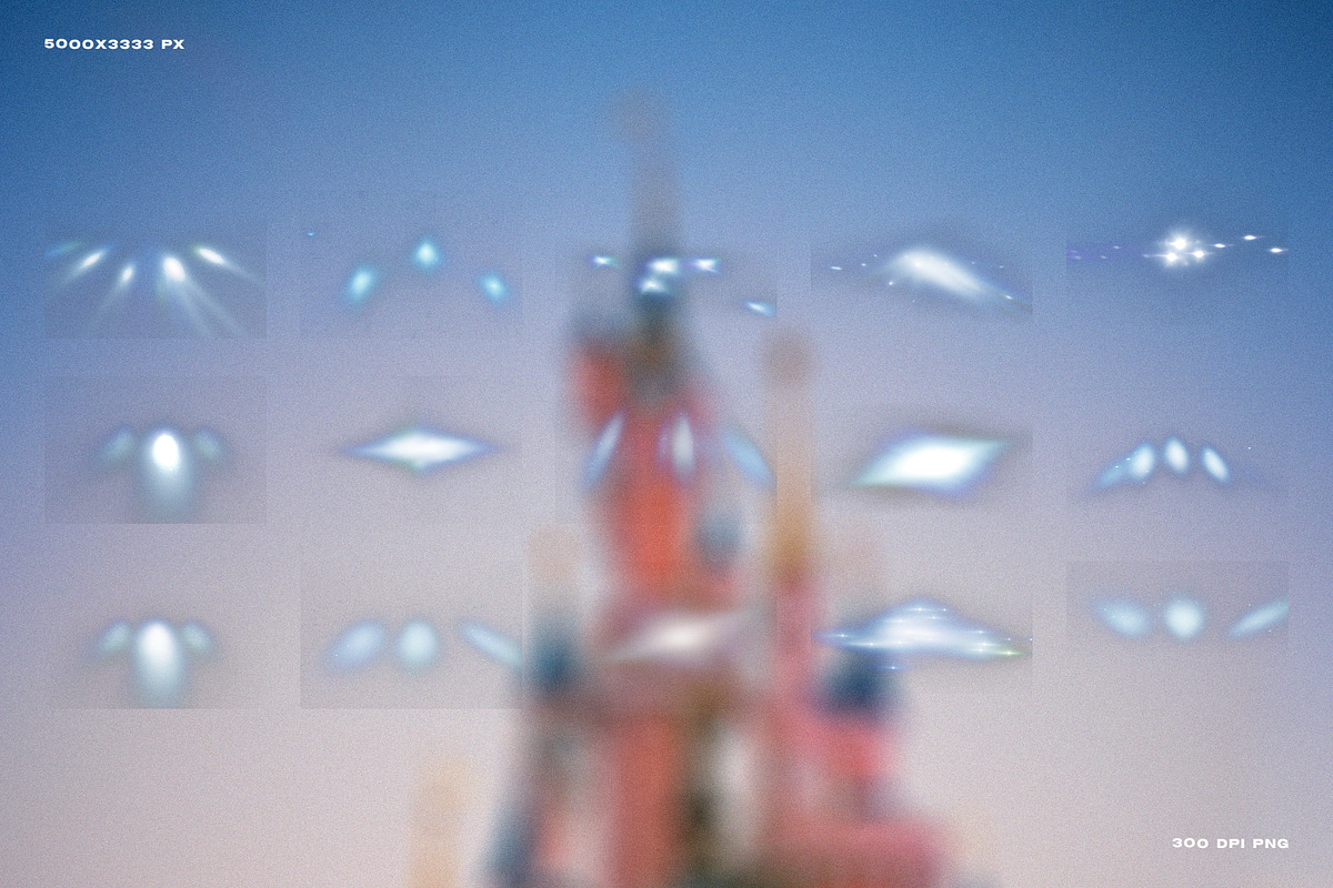 Luminous Lights Effects Overlays, a Texture Graphic by Kaleriia (Photo 3 of 25)