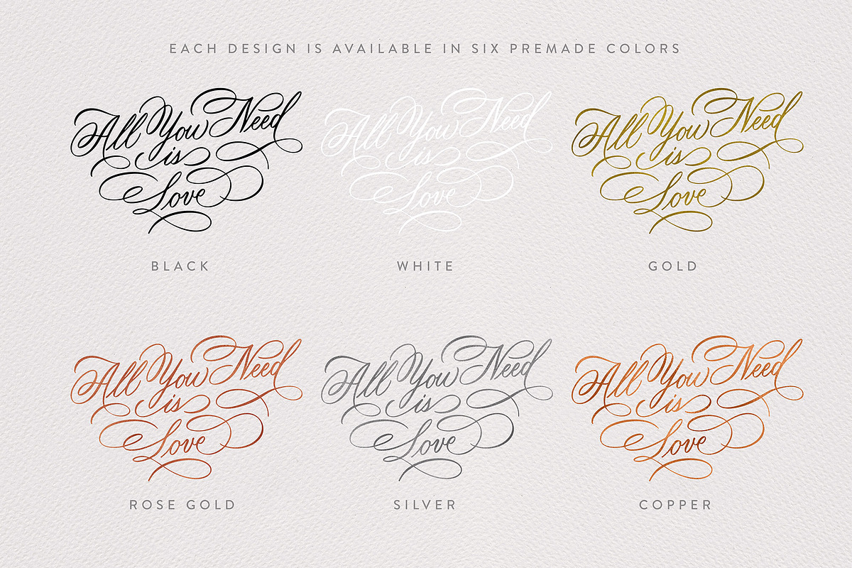 Valentine's Day Lettering, an Object Graphic by Type and Graphics Studio (Photo 5 of 12)