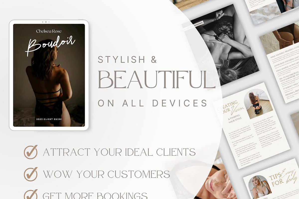 CLASSIC Boudoir Photography Guide, a Magazine Template by Signature Edits (Photo 4 of 11)