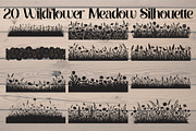 Wildflower Meadow Silhouette, an Object Graphic by Creativeshirt (Thumbnail 1 of 20)