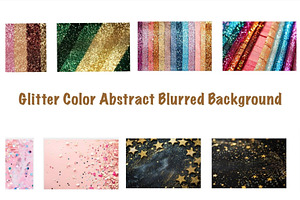 Glitter Stars and Abstract Backdrop, a Background Graphic by VetalStock