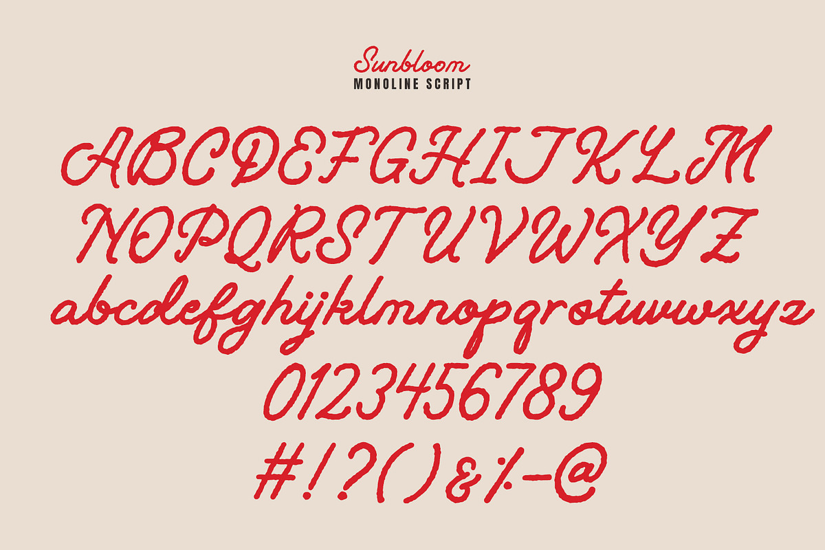 Sunbloom, a Script Font by Nathatype (Photo 6 of 10)