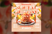 Brunch Flyer Template, a Flyer Template by RTXdesinger99 (Thumbnail 2 of 3)