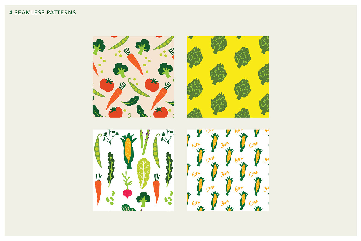 46 Vegetable Illustrations Pack, a Food Illustration by Strange Gaze Studios (Photo 8 of 10)