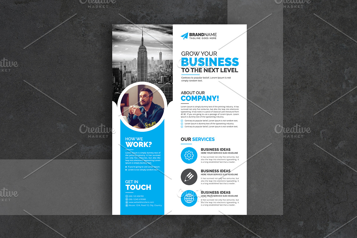 Corporate Business Flyer, a Flyer Template by GraphicsBurg (Photo 3 of 5)