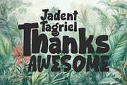 Jadent Tagriel Playful Display Font, a Handwritten Font by Maulana Creative (Thumbnail 7 of 7)