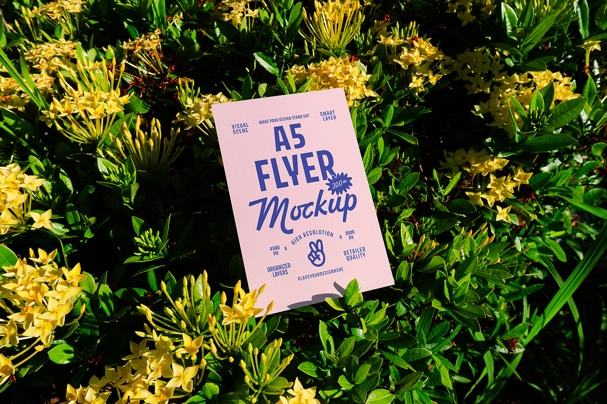 A5 Flyer Mockup, an Advertising Mockup by Morand Union (Photo 3 of 7)