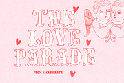 Love Parade Hand Drawn Vintage Fonts, a Handwritten Font by Nicky Laatz (Thumbnail 1 of 20)