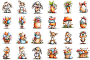 Whimsical Polka Dots Easter Clipart, an Illustration by Sublimation Artist (Thumbnail 3 of 7)