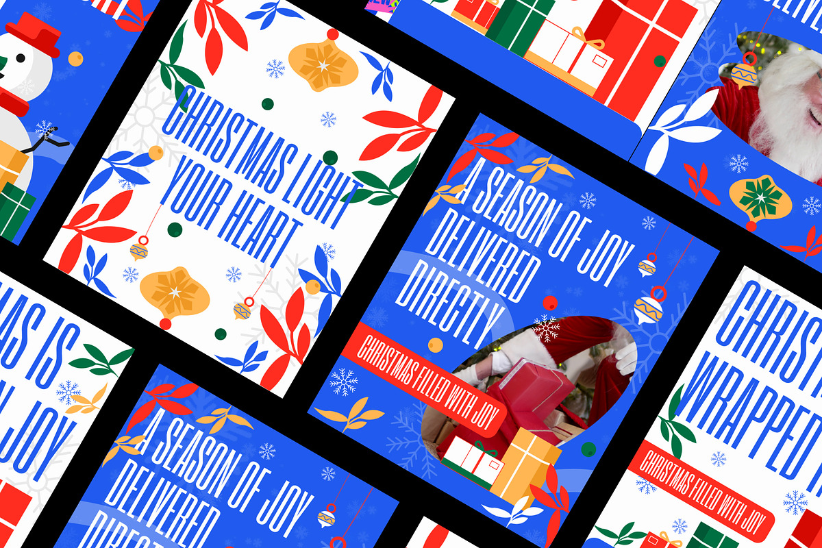 Christmas Greetings Social Media, a Social Media Template by Loin Studio (Photo 1 of 3)