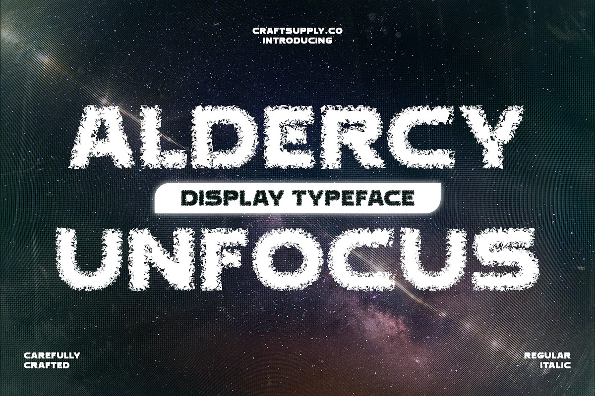 Aldercy Unfocus, a Sans Serif Font by Craft Supply Co. (Photo 1 of 8)