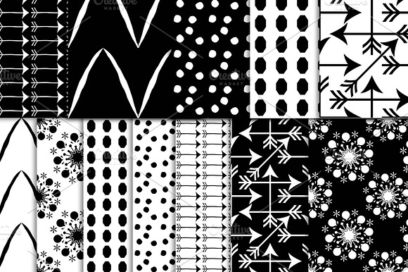 Digital Papers - Black and white preview 4