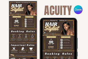 Acuity Scheduling Template, a Wireframe Template by TimCanvaTemplate
