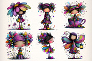 Whimsical Christmas Fairy Clipart, an Illustration by Dream Creation (Thumbnail 2 of 8)