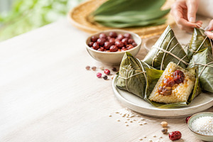 Dragon Boat Festival zongzi rice dum, a Photo by Dvoevnore photos