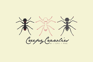 Creepy Crawlies Clipart Set