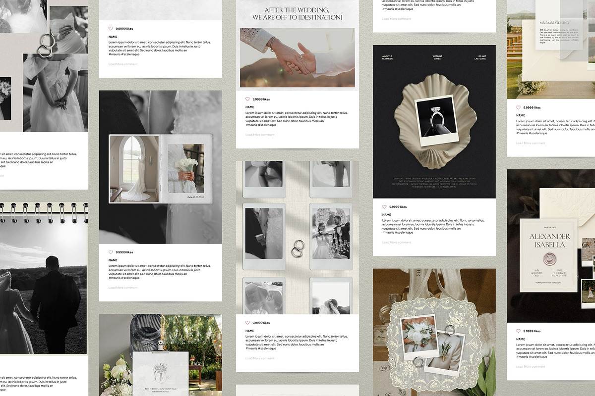 Modern Romance Social Media Pack, a Social Media Template by Pani Temp. (Photo 7 of 14)