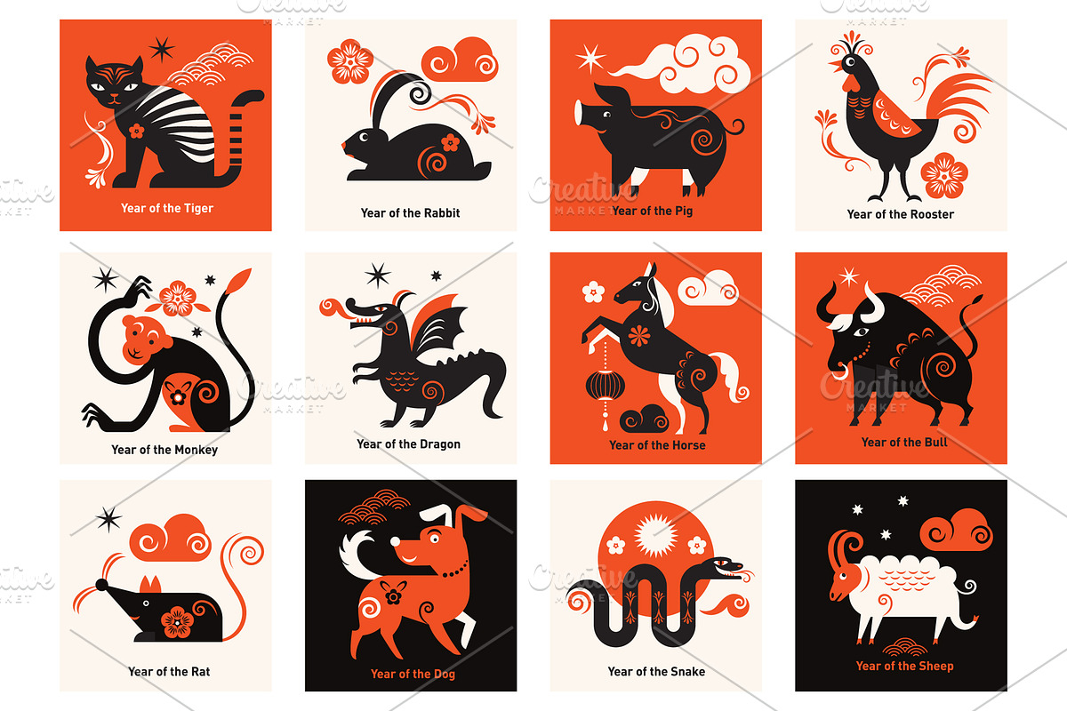 Chinese Animals Signs, an Animal Illustration by lenlis (Photo 4 of 4)