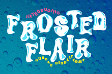 Frosted Flair - Bubble Display Font