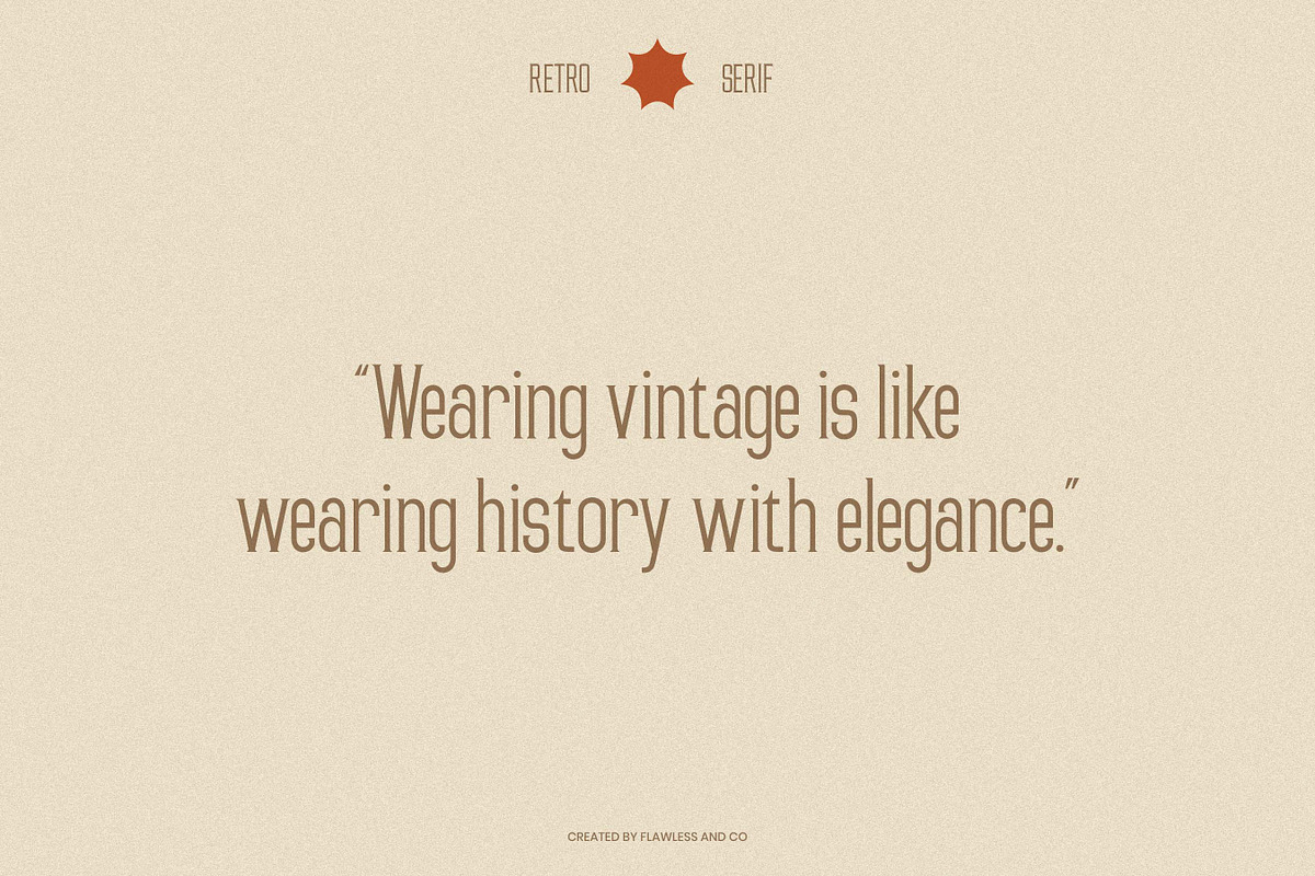 Ravente - Retro Serif Font, a Serif Font by Flawless And Co (Photo 8 of 10)