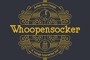 Whoopensocker - Typewriter Font