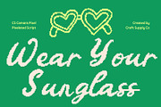 CS Camara Pixel, a Script Font by Craft Supply Co. (Thumbnail 3 of 8)