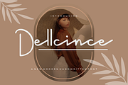 Dellcince - Font, a Script Font by artchiles_design (Thumbnail 1 of 5)